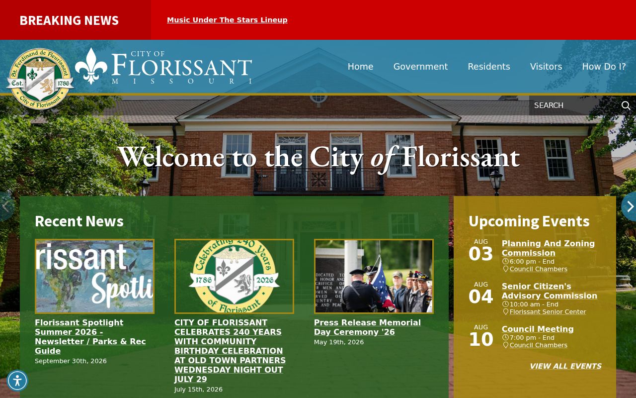 Florissant criminal records official city hall website